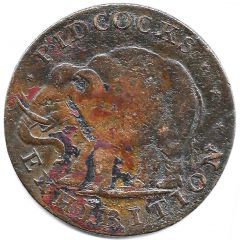 1/2 Penny Middlesex - Pidcock`s / Elephant & Rhino