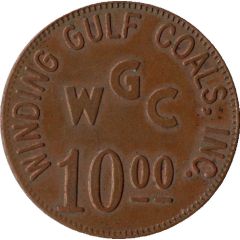10 Dollars - Winding Gulf Coals, Inc. Winding Gulf, West Virginia