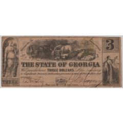 3 Dollars State of Georgia