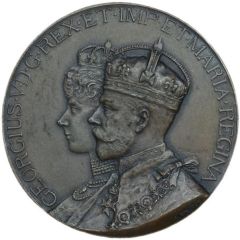 Medal - George V Coronation, Elkington, bronze, 38mm