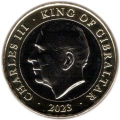 2 Pounds - Charles III Christmas