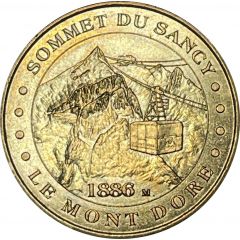 Jeton touristique - Monnaie de Paris - Sommet du Sancy - Le mont doré