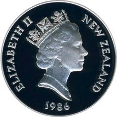 1 Dollar - Elizabeth II 3rd Portrait, Kakapo Bird, Silver Proof