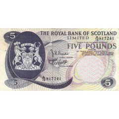 5 Pounds Royal Bank of Scotland
