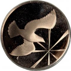 Holiday Greeting Card Medal - Dove of Peace