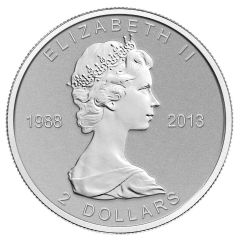 2 Dollars - Elizabeth II Fractional Silver Maple Leaf