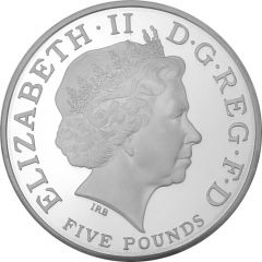 5 Pounds - Elizabeth II Queen Elizabeth I, Silver Proof