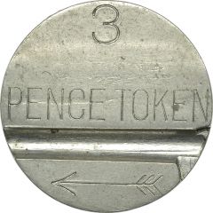 3 Pence Telephone Token, Bermuda