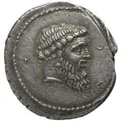 Denarius C. Claudius Marcellus / L. Cornelius Lentulus Crus, L•LENTVLVS C•MARC•COS