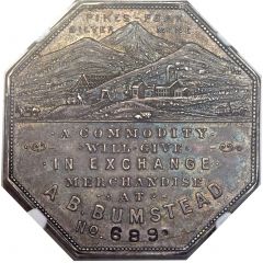 Dollar - Joseph Lesher Colorado - A.B. Bumstead, Type 2