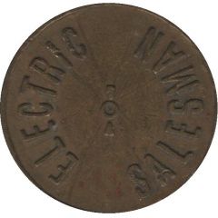 Good for 5 cents in Trade-Electric Salesman