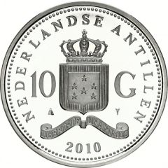 10 Gulden - Beatrix Farewell to the Netherlands Antilles