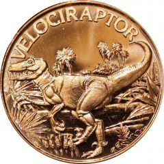 1 oz Copper Velociraptor