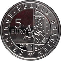 5 Euros - Albert II Spirou, colorized
