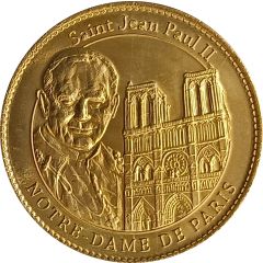Token - Arthus Bertrand Notre-Dame de Paris - Saint Jean Paul II