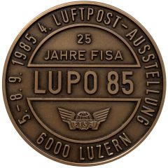 Postal aviation exhibition `LUPO 85` Lucerne