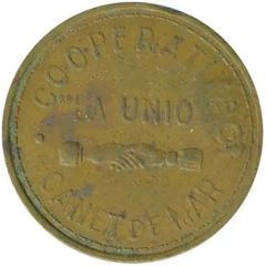 25 Pesetas - Cooperativa La Unió