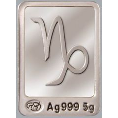 5 Grams Silver Zodiac signs - Capricorn