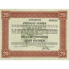 20 Perpera Austro-Hungarian Occupation in WWI - Army Administration