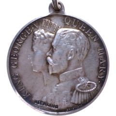 Medal - George V Coronation, Rishton, silver