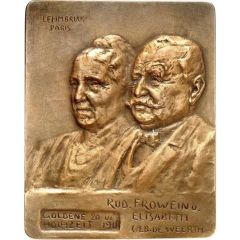 Golden wedding of textile industrialist Rudolf Frowein and of his spouse Elisabeth