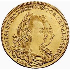 1/2 Peça – Maria I and Pedro III Lisboa and Bahia mints