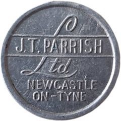 1 Shilling J. T. Parrish - Newcastle on Tyne