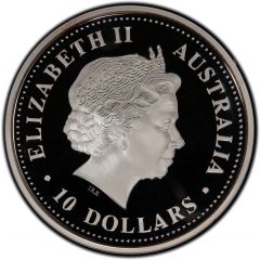 10 Dollars - Elizabeth II 4th Portrait - Evolution of Numbers