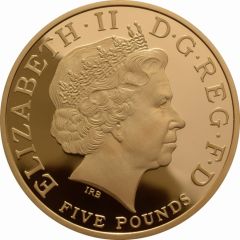 5 Pounds - Elizabeth II Queen Elizabeth I, Gold Proof