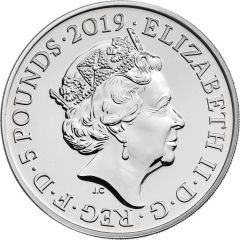 5 Pounds - Elizabeth II 5th portrait, The Crown Jewels