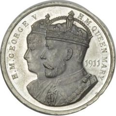 Medal - George V Coronation, Restall, white metal, 38mm