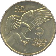 Monnaie de Paris Tourist Token - La Volerie des Aigles 50e anniversaire