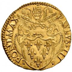 1 Scudo d`Oro - Paul III Sword downward