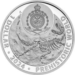 1 Dollar - Charles III Plesiosaurus