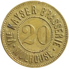 20 pfennig - Brasserie Kaiser - Mulhouse [67]
