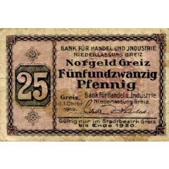25 Pfennig Bank für Handel und Industrie