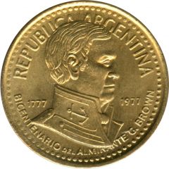 10 Pesos Admiral G. Brown