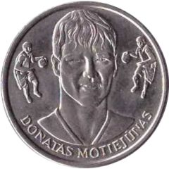 Official Lithuanian Basketball Players Medal Collection Donatas Motiejūnas
