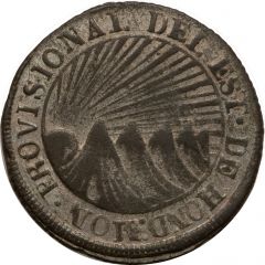 2 Reales State of Honduras - Provisional