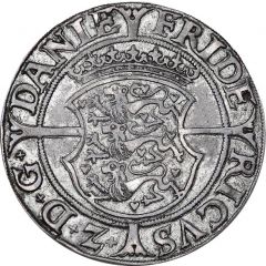 1 Mark Dansk - Frederik II Copenhagen mint