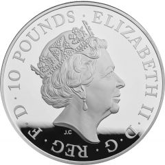 10 Pounds - Elizabeth II Armistice, Silver Proof
