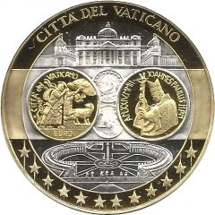 Token - European Currency Vatican 50 Euro - Abraham`s Sacrifice