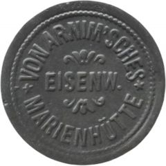 2 Pfennig - Grossauheim von Arnim`sches Eisenw. Marienhütte