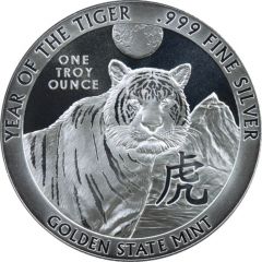 1 oz Silver Year of the Tiger
