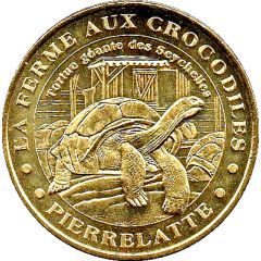 Monnaie de Paris Tourist Token - Pierrelatte La ferme aux Crocodiles - Tortue géante des Seychelles