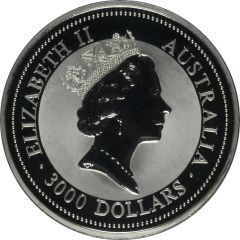 3000 Dollars - Elizabeth II 3rd Portrait - Koala - Platinum