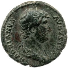 Dupondius or As - Hadrian CLEMENTIA AVG COS III P P S C, Clementia