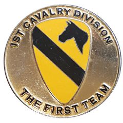 Challenge Coin - 1st Calvary Division Fort Hood, Texas