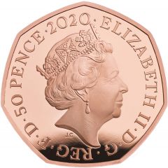 50 Pence - Elizabeth II Team GB Olympics 2020, Gold Proof
