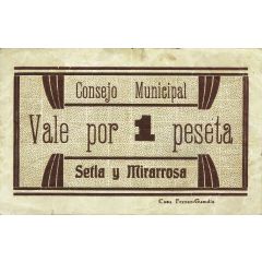 1 Peseta Setla y Mirarrosa